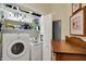 Well-equipped laundry room with modern washer and dryer at 435 Virginia Ave # 402, Indianapolis, IN 46203