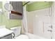 Bathroom featuring a shower/tub, toilet, vanity, mirror, and a built-in cabinet at 448 Yorktown Ln, Avon, IN 46123