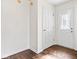 Bright foyer with white front door and white trim at 448 Yorktown Ln, Avon, IN 46123