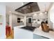 Modern kitchen featuring stainless steel appliances, sleek cabinetry, and hardwood floors at 4561 Coles Dr, Columbus, IN 47201