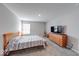 Main bedroom with a window view, dresser, and space for decor at 5839 Altar Bell Cir, Greenwood, IN 46143