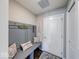 Cozy mudroom area with bench seating, storage, and convenient access to the home at 5839 Altar Bell Cir, Greenwood, IN 46143