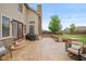 Large patio area featuring a built-in grill and ample space for outdoor dining and relaxation at 732 Trillium St, Lebanon, IN 46052