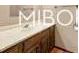 Bathroom with a stylish vanity, modern countertop, and clean, bright ambiance at 8500 N Ravenwood Dr, Muncie, IN 47303