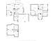Detailed floorplan showcasing the layout of the home with multiple rooms and levels at 8695 Shoe Overlook Dr, Fishers, IN 46038