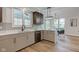 Modern kitchen with sleek cabinets, quartz countertops, and stainless steel appliances at 8695 Shoe Overlook Dr, Fishers, IN 46038