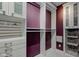 Walk-in closet offering ample storage with custom shelving and drawers at 8695 Shoe Overlook Dr, Fishers, IN 46038