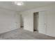 Clean bedroom with neutral carpeting and closet, offering ample storage at 8961 Fitzgerald Dr, Indianapolis, IN 46239