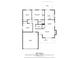 Detailed floor plan showcasing the layout with dimensions of rooms, kitchen, bedrooms, and living spaces at 936 Eagle Brook Cir, Shelbyville, IN 46176