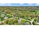 Serene aerial view of a residential area featuring verdant landscapes, mature trees and well-maintained homes and yards at 9879 Ruby Ct, Mooresville, IN 46158