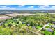 Overhead view of homes surrounded by greenery, offering privacy and a tranquil ambiance in a picturesque neighborhood at 9879 Ruby Ct, Mooresville, IN 46158