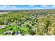 Scenic aerial view showcasing homes surrounded by lush greenery and manicured lawns in a tranquil neighborhood at 9879 Ruby Ct, Mooresville, IN 46158