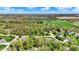 Scenic aerial shot showcasing a residential neighborhood with mature trees, lush green lawns, and well-maintained landscaping at 9879 Ruby Ct, Mooresville, IN 46158