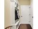 Mudroom with built-in storage, and an exterior door at 9879 Ruby Ct, Mooresville, IN 46158