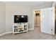 Bedroom featuring a TV and an open closet at 1291 Timber Bluff Rd, Westfield, IN 46074