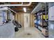 Large unfinished basement with open doorway and potential for customization at 1750 W Stop 11 Rd, Indianapolis, IN 46217