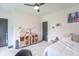 Bright bedroom featuring unique furnishings and decor at 1838 Applegate St, Indianapolis, IN 46203