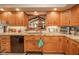 Kitchen features granite countertops, stainless appliances, and lots of cabinet space at 206 Somerville Rd, Anderson, IN 46011