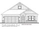 Rendering of a charming single-Gathering home with stone brick facade, a garage, and a welcoming front entrance at 2198 Warbler St, Danville, IN 46122