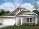 Inviting exterior elevation showcasing a two-car garage and covered porch at 2199 Warbler St, Danville, IN 46122