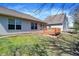 Backyard with a wooden deck providing a great view of the surrounding landscape at 2755 Rylee Ct, Greenwood, IN 46143
