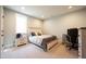 Cozy bedroom featuring a light-toned farmhouse style bedframe, neutral walls, and a window for ample natural light at 2932 Camden Ct, Greenwood, IN 46143