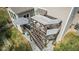 This elevated view shows a two-story deck with outdoor seating at 4285 Nottinghill Dr, Avon, IN 46123