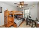 Bedroom with bunkbeds and a window for natural light at 470 Waterford Dr, Zionsville, IN 46077