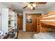 Bedroom features bunk beds and closet with wooden doors at 470 Waterford Dr, Zionsville, IN 46077