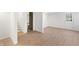 Unfinished basement featuring light wood flooring, stone accents, and bright white walls for a clean, modern look at 5917 Camelback Ct, Indianapolis, IN 46250