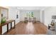 Open living space with a cozy seating area and hardwood floors offers comfortable living at 5917 Camelback Ct, Indianapolis, IN 46250