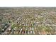 Expansive aerial view showcasing a residential neighborhood with tree-lined streets at 601 Wallace Ave, Indianapolis, IN 46201