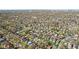 Aerial view of a densely populated residential neighborhood with mature trees and well-maintained streets at 601 Wallace Ave, Indianapolis, IN 46201