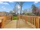 Newly constructed backyard deck perfect for relaxing or entertaining outdoors at 601 Wallace Ave, Indianapolis, IN 46201