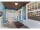 Welcoming front porch with a classic design, perfect for relaxing and enjoying the neighborhood at 601 Wallace Ave, Indianapolis, IN 46201