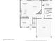 First floor floor plan showing kitchen, living room, and garage at 6681 Keepsake Dr, Whitestown, IN 46075