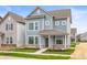 Charming two-story home featuring a covered porch and light-blue horizontal siding at 799 Rose Garden Way, Westfield, IN 46074