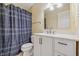 Bathroom featuring a modern vanity and updated fixtures at 8158 Shorewalk Dr # F, Indianapolis, IN 46236