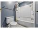 Bathroom featuring a tub and shower at 8158 Shorewalk Dr # F, Indianapolis, IN 46236