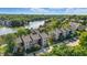 Beautiful condo complex featuring manicured landscaping and ample parking at 8158 Shorewalk Dr # F, Indianapolis, IN 46236