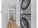 Laundry area with stacked washer and dryer at 8158 Shorewalk Dr # F, Indianapolis, IN 46236