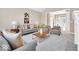 Inviting living room with a fireplace, comfortable seating, and natural light at 8717 Vintner Ct, Indianapolis, IN 46256