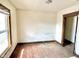 Bedroom featuring hardwood floors, and a window letting in plenty of light at 918 N Dearborn St, Indianapolis, IN 46201