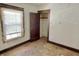 A corner of a bedroom showcasing a closet with the door open, highlighting storage space at 918 N Dearborn St, Indianapolis, IN 46201