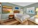 Serene bedroom with soft lighting, elegant furnishings, and a cozy bed for relaxation at 958 Tamarack Cir N Dr, Indianapolis, IN 46260