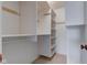 Bright walk-in closet features shelving and hanging storage at 102 Knoll Ct # D, Noblesville, IN 46062