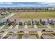 Aerial view of new homes with pond at 1075 Barberry Dr, Greenwood, IN 46143