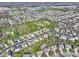 Wide aerial view of the neighborhood layout and the surrounding community at 11741 Langham Crescent Ct, Fishers, IN 46037