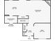 Floor plan of the home's main level, featuring living room, kitchen, and office at 11741 Langham Crescent Ct, Fishers, IN 46037