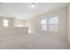 This large bonus room features plush carpet, natural light and neutral paint at 12009 Jeff Ct, Noblesville, IN 46060